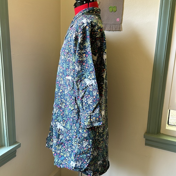 Printfresh Blue Floral Pajama Shirt - Picture 7 of 11